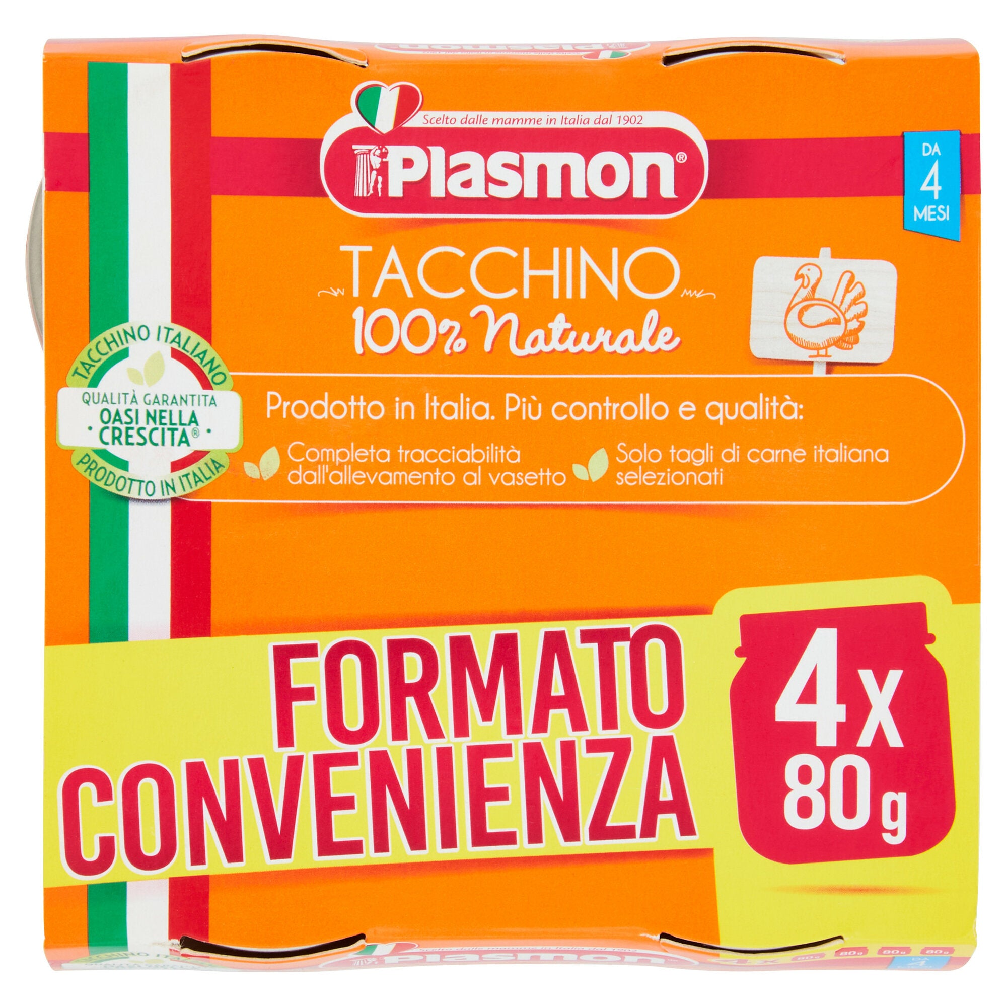 Plasmon Omogeneizzato Tacchino 4x80g-2