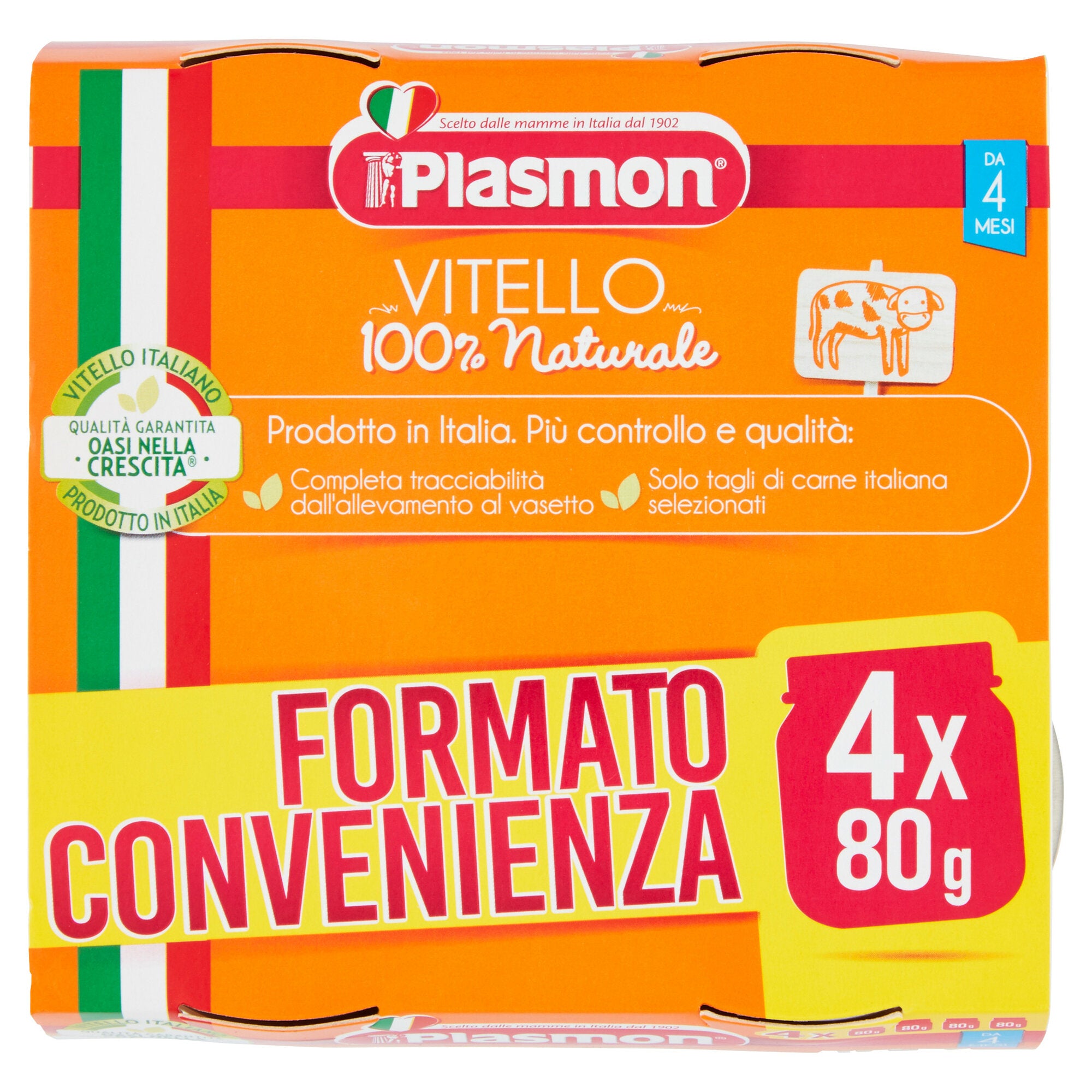 Plasmon Omogeneizzato di Vitello 4x80g-1