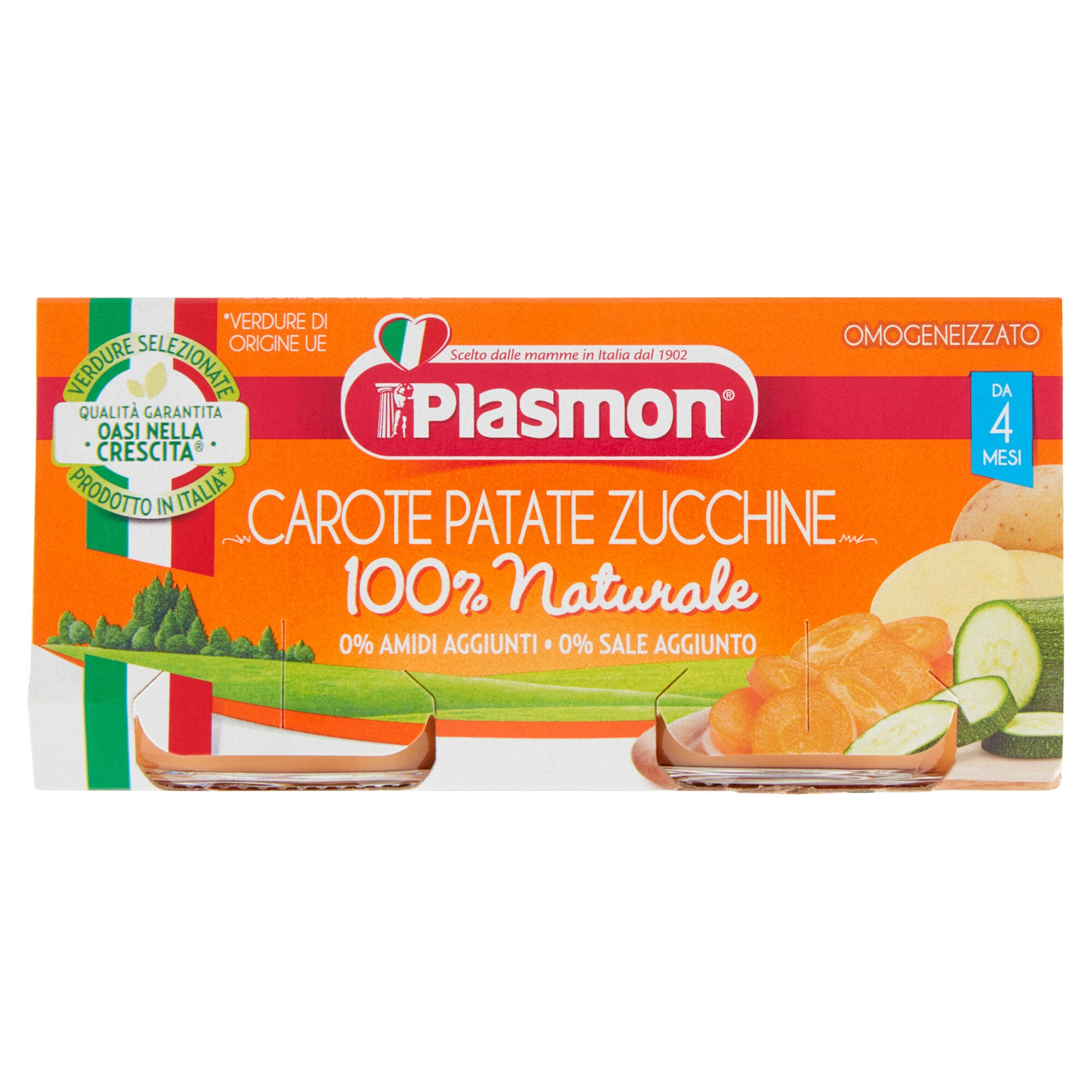 Plasmon omogeneizzato carota patata e zucchine 2x80g-1