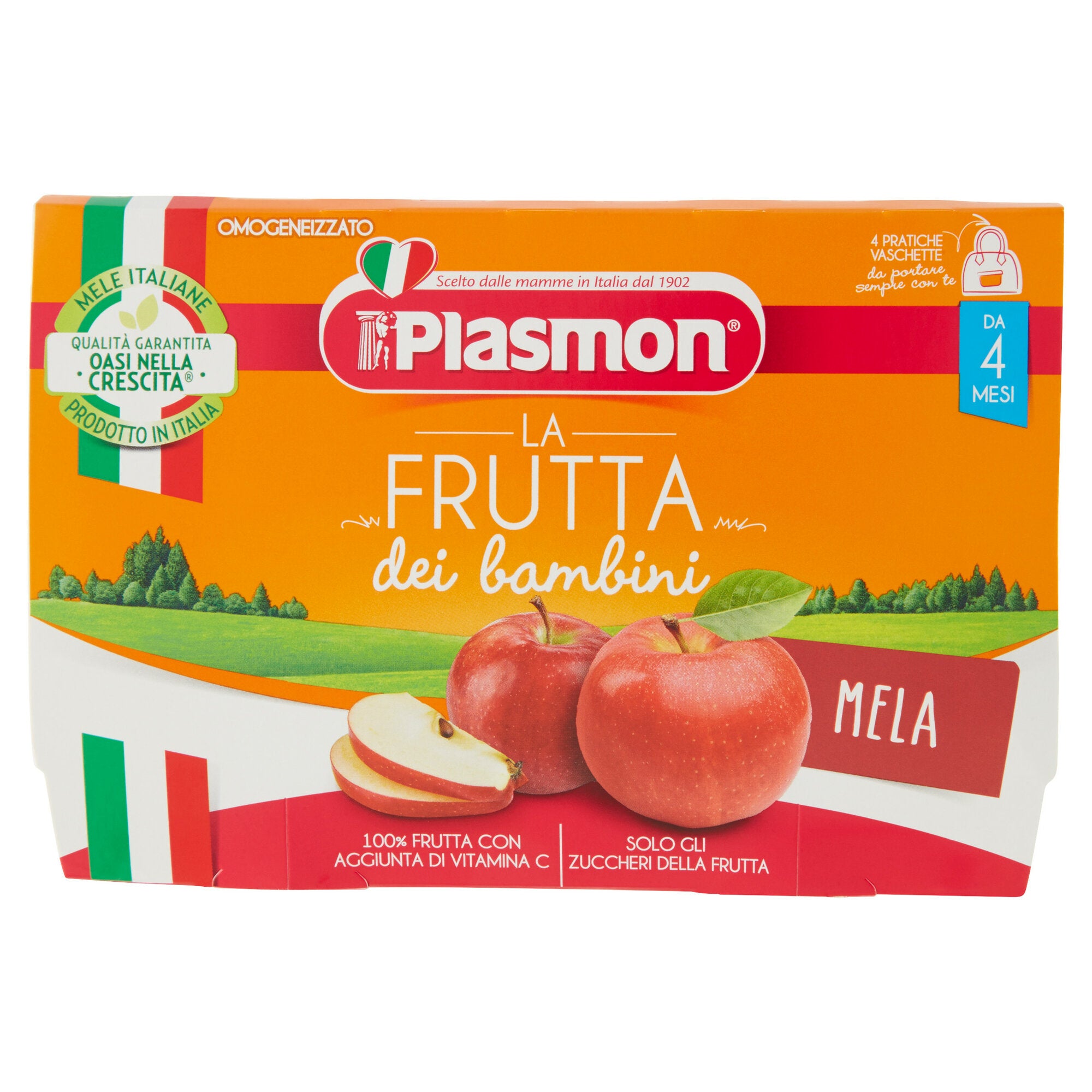 Plasmon La Frutta dei Bambini Mela omogeneizzato 4x100g-2