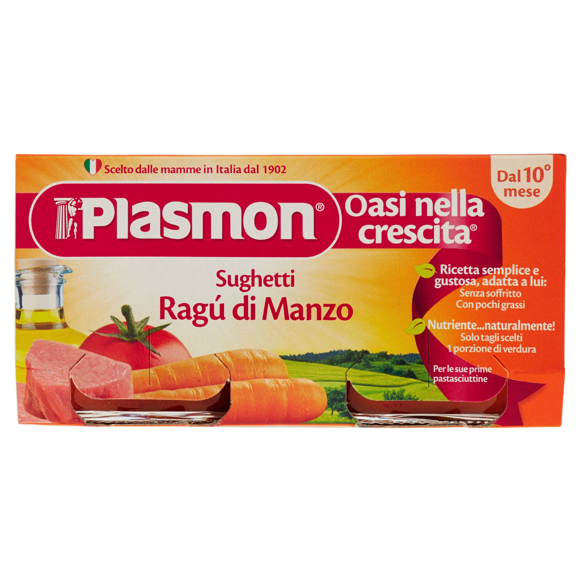Plasmon Sughetto Ragù Di Manzo 10m+ 2x80g-2