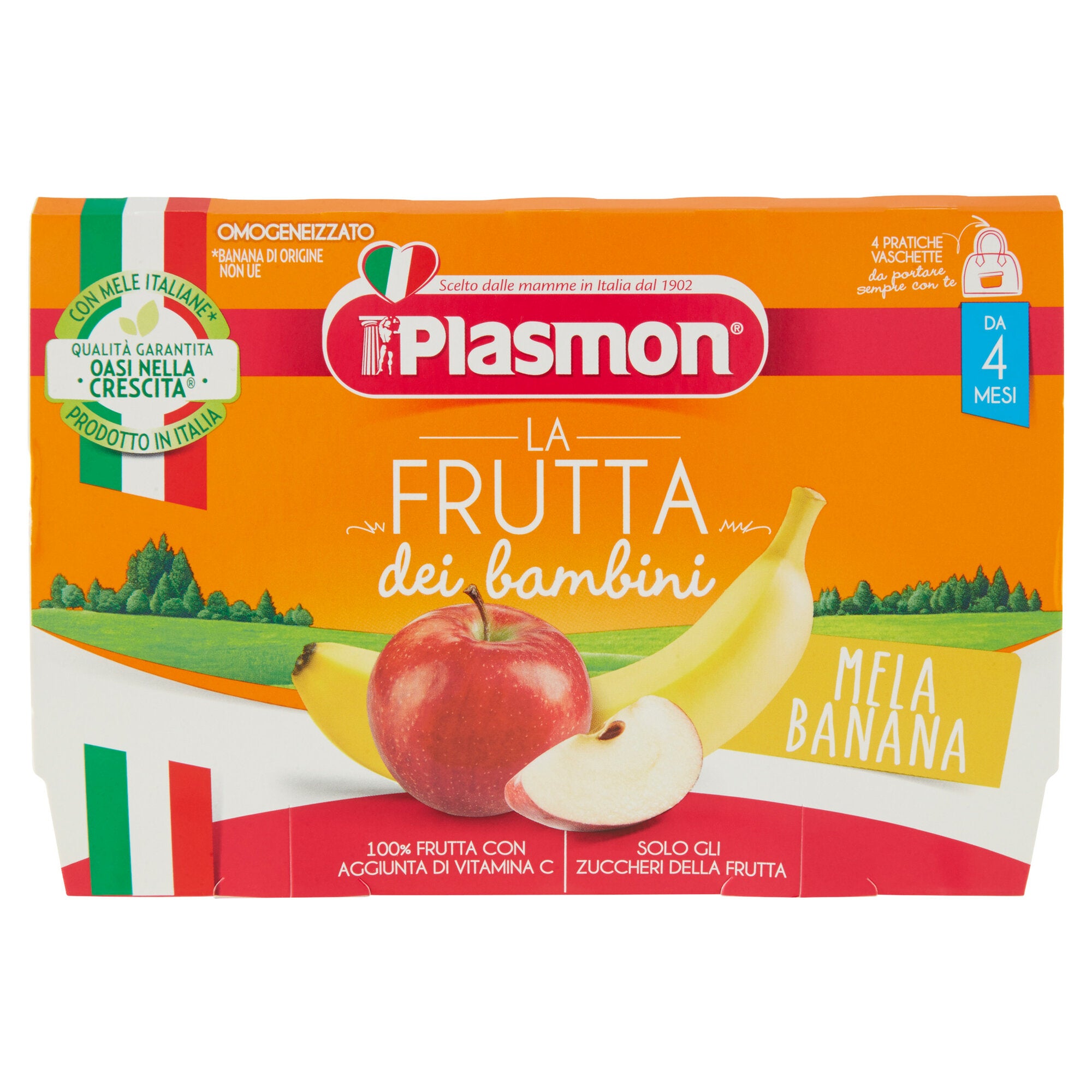 Plasmon Sapori di Natura gusto mela banana 4x100g-2