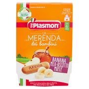 Plasmon Banana Mela Biscotto Miele 2x120g-2