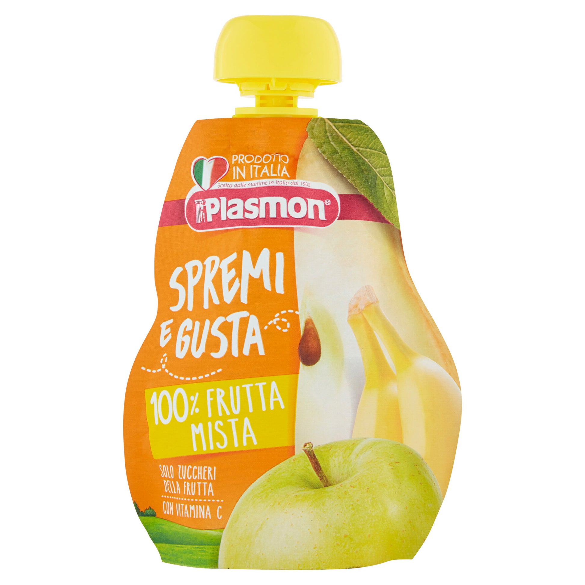 Plasmon spremi e gusta frutta mista in morbida purea dal 6° mese 1x100g-2