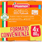 Plasmon Omogenizzato Agnello 100% naturale Formato Convenienza 4x80g-1