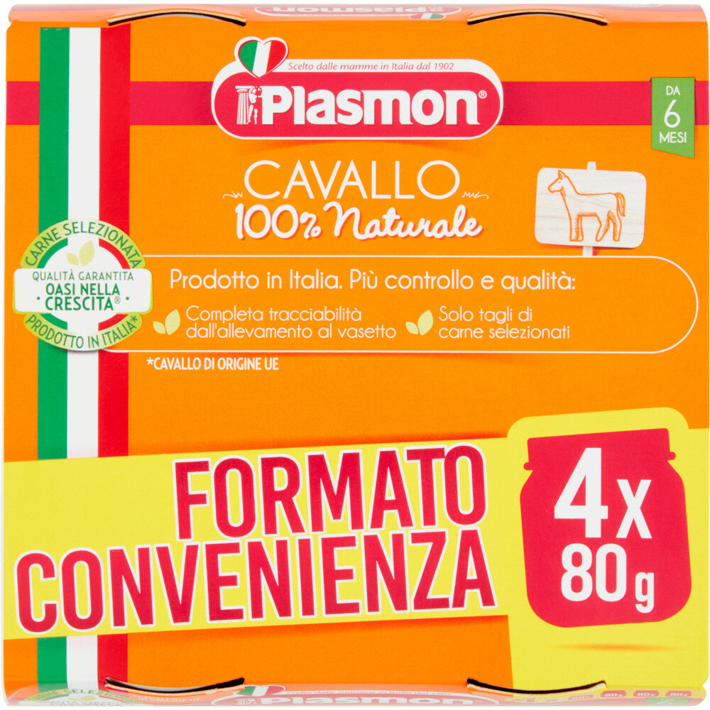 Plasmon Omogeneizzato alla carne di cavallo 4x80g-1