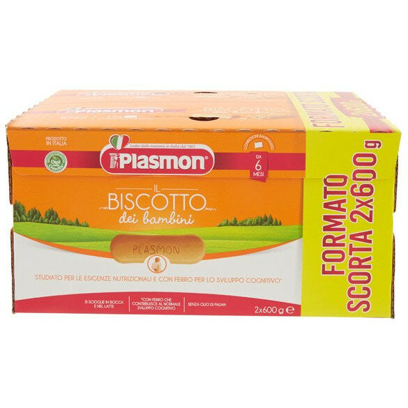 Plasmon il biscotto dei bambini formato scorta 2x600g-2