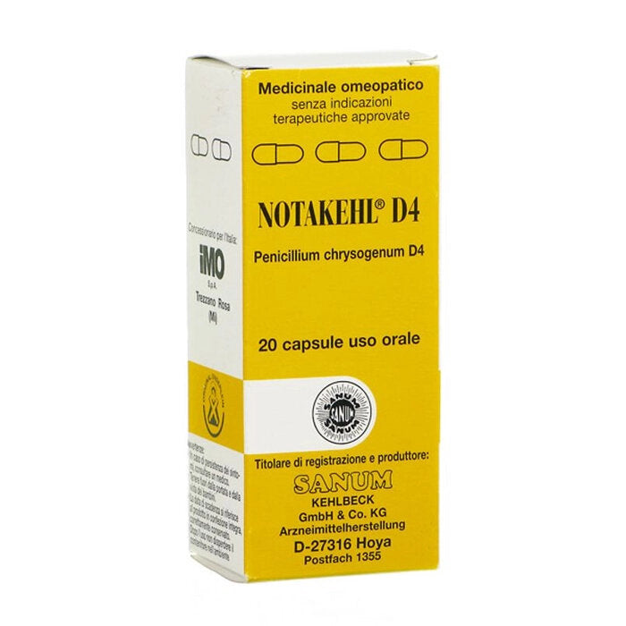 Notakehl D4 Penicillium chrysogenum D4 20 capsule uso orale-2