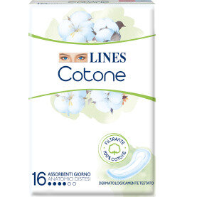 Lines Cotone 16 Assorbenti Sottili Giorno Anatomici Distesi-3