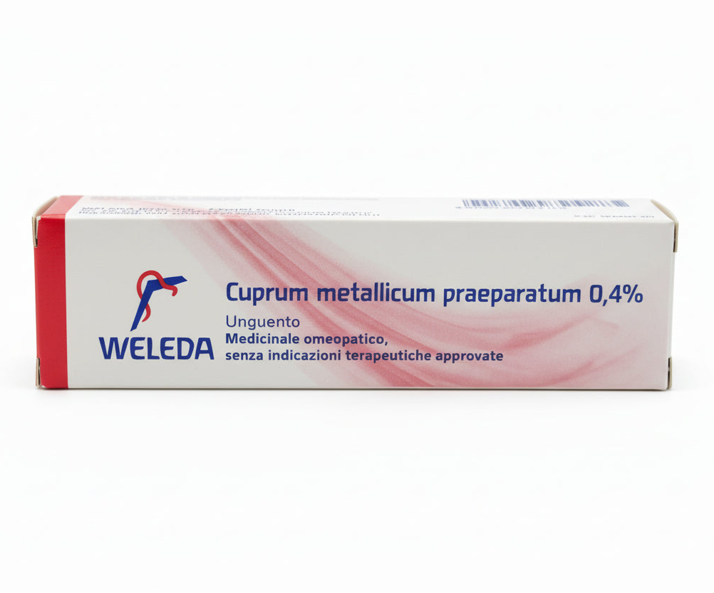 Weleda Cuprum Metallicum Praeparatum medicinale omeopatico 0,4% unguento 23g