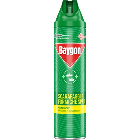 Baygon Insetticida Scarafaggi E Formiche Plus Spray 400ml-2