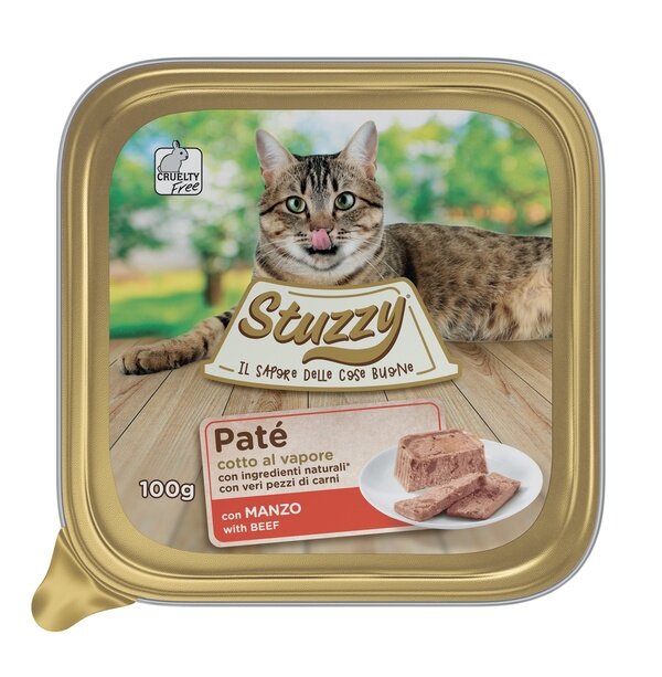 Stuzzy Patè Di Manzo Per Gatti 100g-1