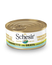 Schesir Tonnetto Con Orata In Brodo Di Pesce Lattina Cibo Umido Gatto Adulto 70g-2