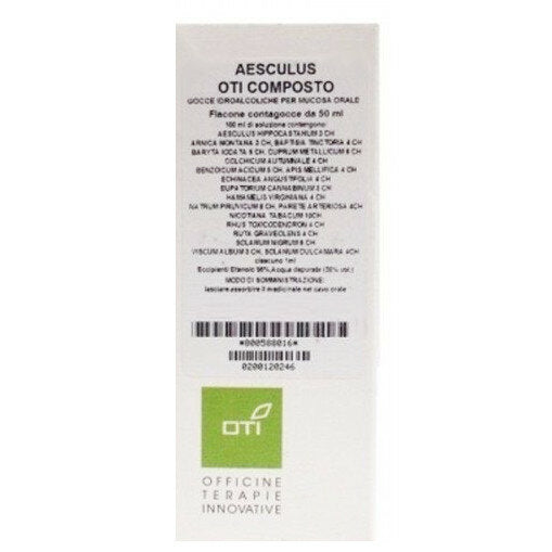 Oti Aesculus Composto medicinale omeopatico gocce 50ml-2