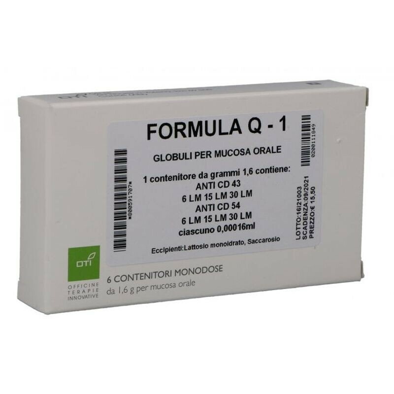 Oti Formula Q-1 medicinale omeopatico globuli 6 contenitori monodose-2