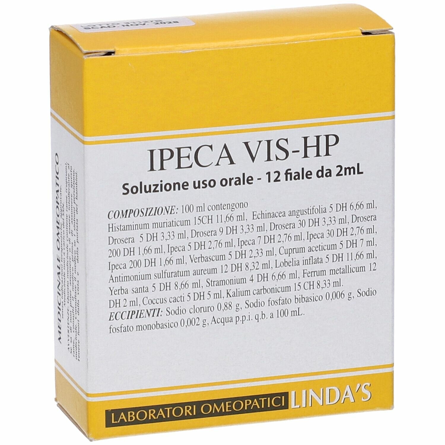 Linda's Ipeca Vis Hp 12 Fiale Da 2ml-1