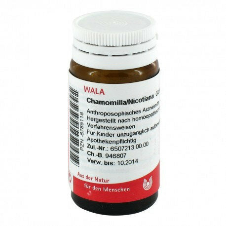 Wala Chamomilla Nicotiana medicinale omeopatico globuli 20g-2