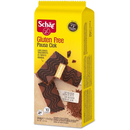 Schar Pausa Ciok merndina ricoperta al cacao senza glutine 10x35g-2