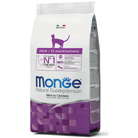Monge Ricco Di Pollo Cibo Secco Gatti Adulti Sacco 400g-2