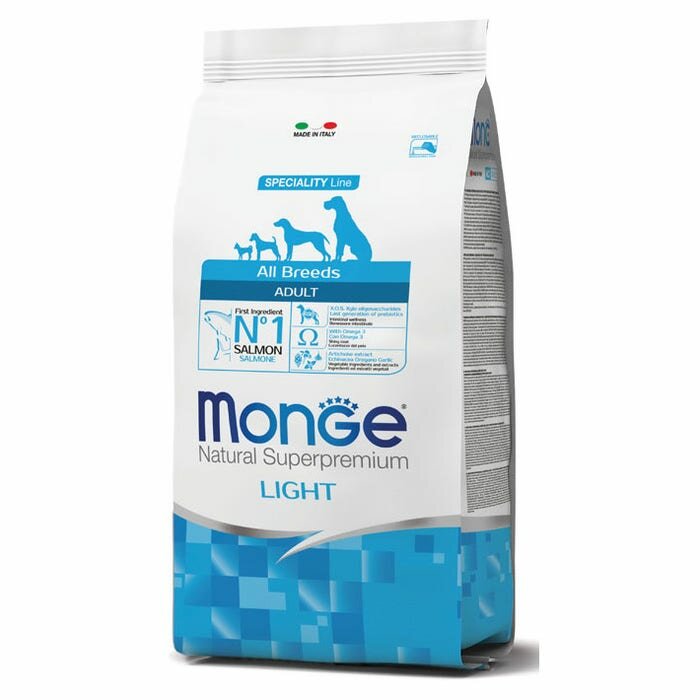 Monge Salmone E Riso Light Cibo Secco Cani Adulti Sacco 2,5 Kg-2