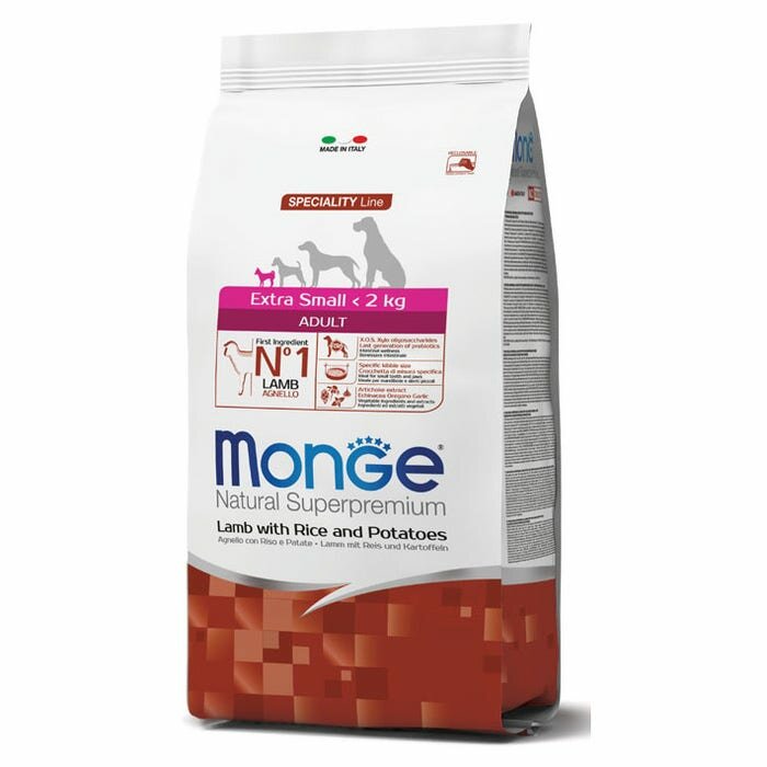 Monge Agnello Riso E Patate Cibo Secco Per Cani Adulti Taglia Molto Piccola Sacco 2,5 Kg-2