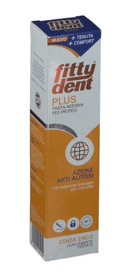 Ideci Fitty dent Plus Pasta adesiva per protesi 40g-1