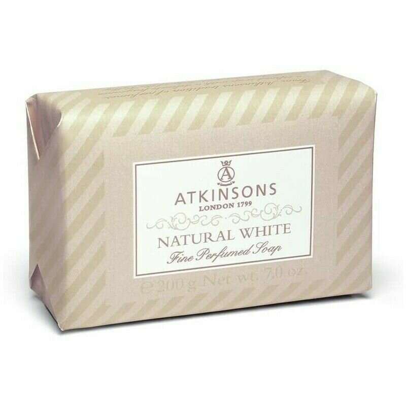 Atkinsons Fine Perfumed Soap Large Size Natural White 200g-2