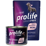 Prolife Grain Free Maiale Con Patate Cibo Umido Per Cani Adulti Taglia Mini Bustina 100g-1