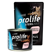 Prolife Sterilised Maiale Fresco E Patate Cibo Umido Per Gatti Adulti Lattina 200g-1