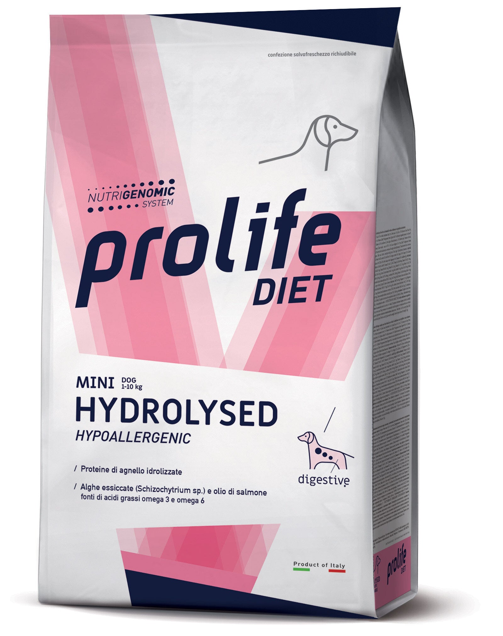 Prolife Dog Diet Hydrolised Cibo Secco Agnello Per Cani Adulti Taglia Mini Sacco 500g-1