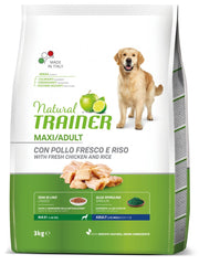 Natural Trainer Crocchette Pollo/Riso/Alga Spirulina Per Cani Adulti Taglia Grande Sacco 3kg-2
