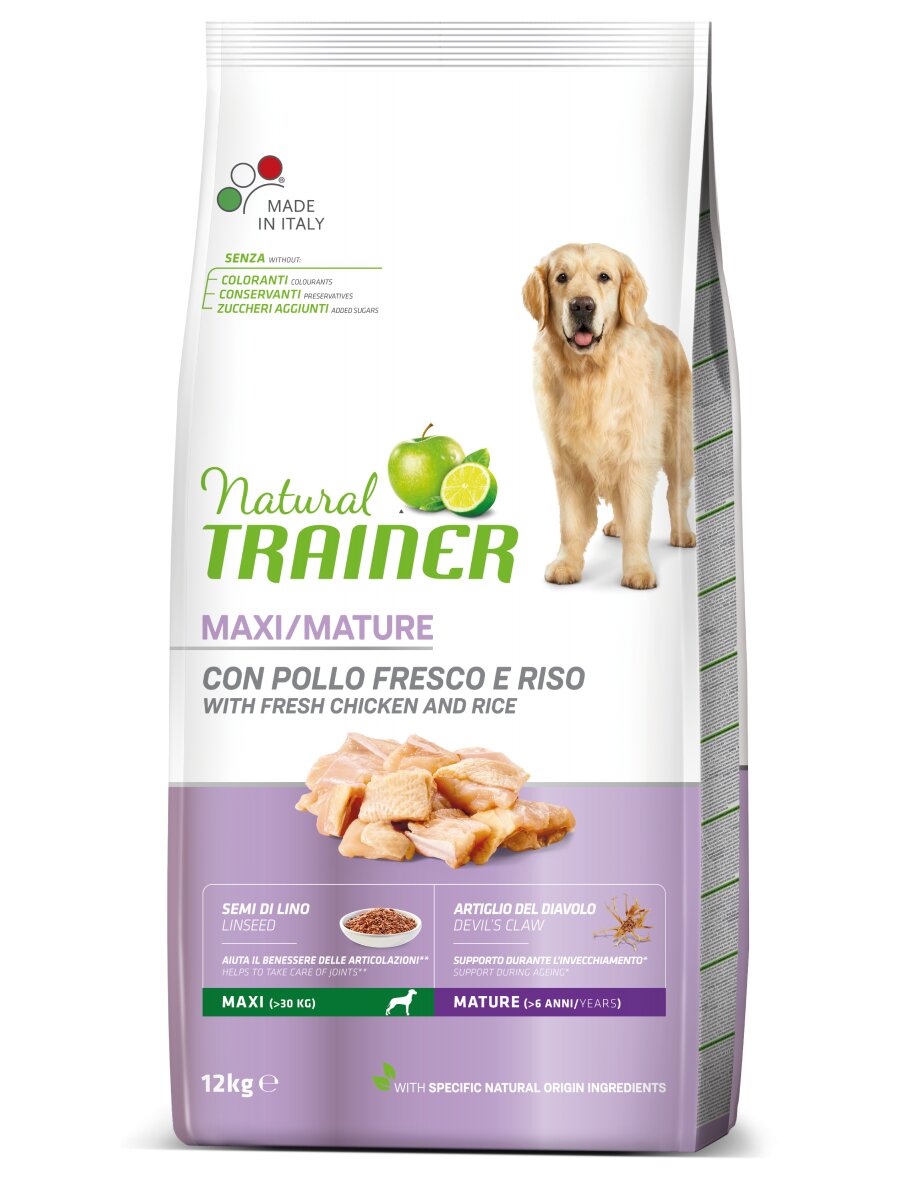 Natural Trainer Crocchette Al Pollo Per Cani Adulti Taglia Grande Sacco 12kg-2