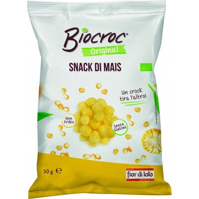 Fior di Loto Biocroc Original Snack di Mais Bio senza glutine 50g-2