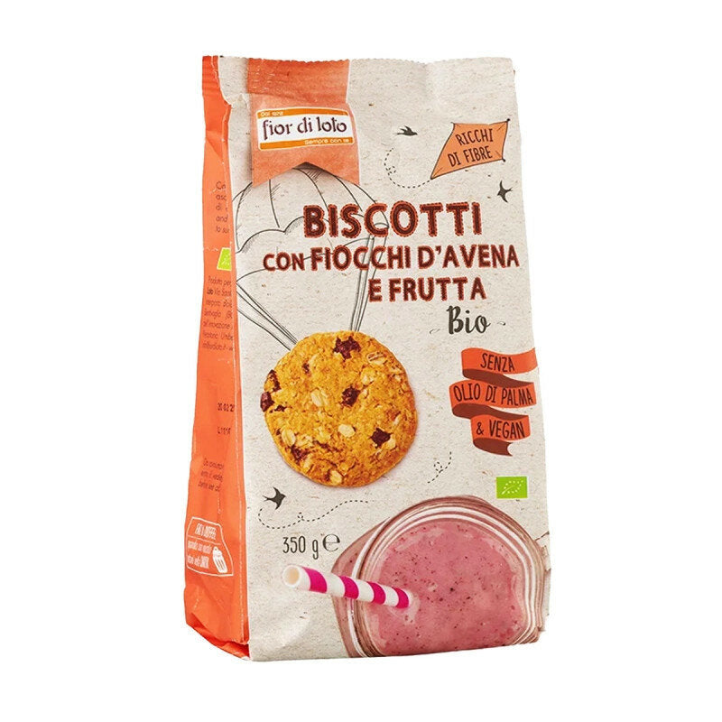 Fior Di Loto Biscotti Cereali E Frutta Bio 350g-1