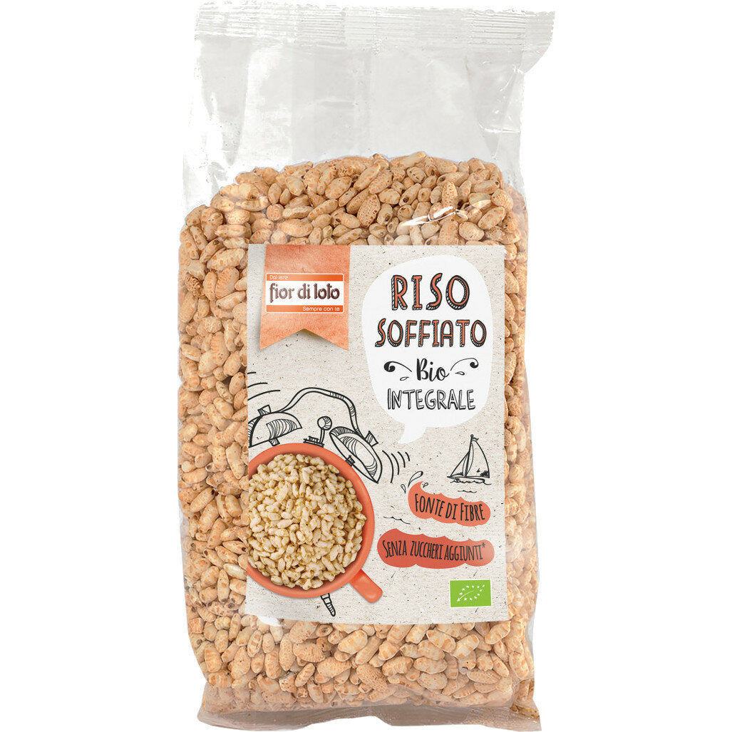 Fior di Loto riso integrale soffiato biologico 125g-2
