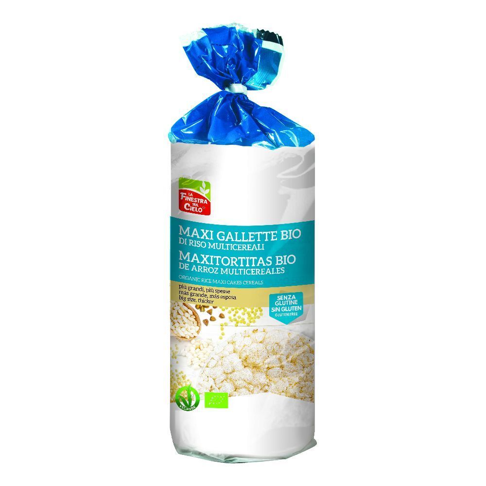 La Finestra sul Cielo Maxigallette di riso soffiato multicereale BIO 200g