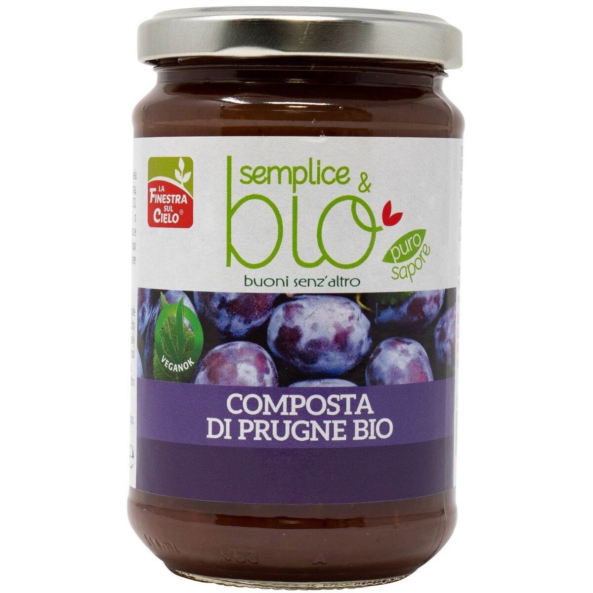 La Finestra Sul Cielo Composta Di Prugne Bio Con Polpa Di Mela 320g-2