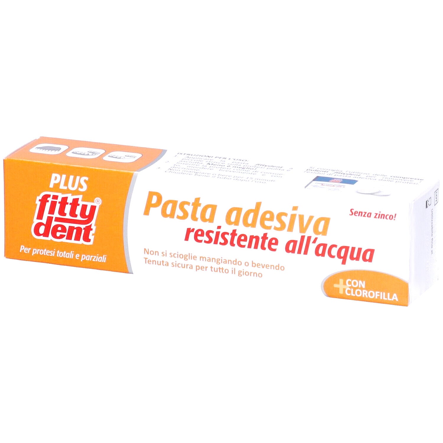 Ideci Fitty dent Plus Pasta adesiva per protesi 40g-2