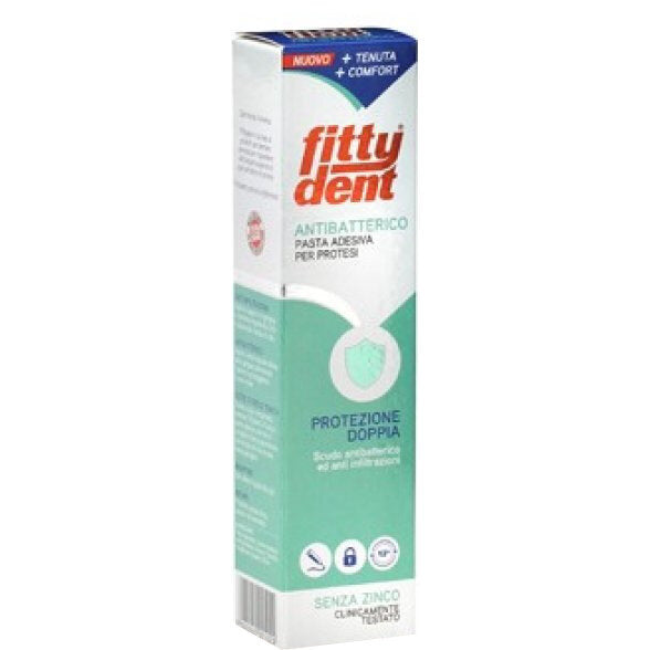 Ideco Fittydent Insolubile pasta adesiva per protesi dentali nuova formula adulti 40g-2