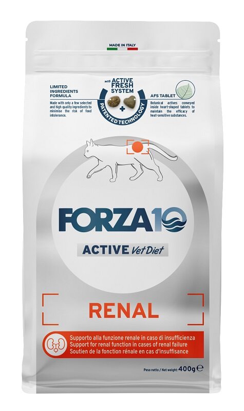 Forza10 Active Vet Diet Renal Crocchette Pesce Per Gatti Adulti 400g-1
