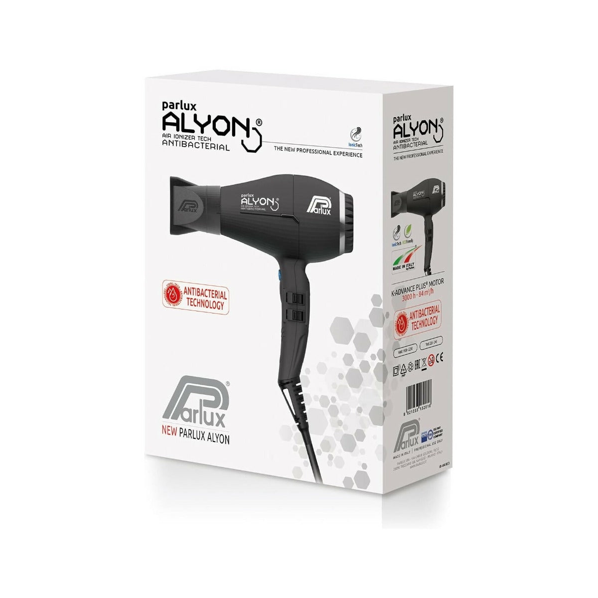 Parlux Asciugacapelli Professionale Alyon Nero Opaco-4