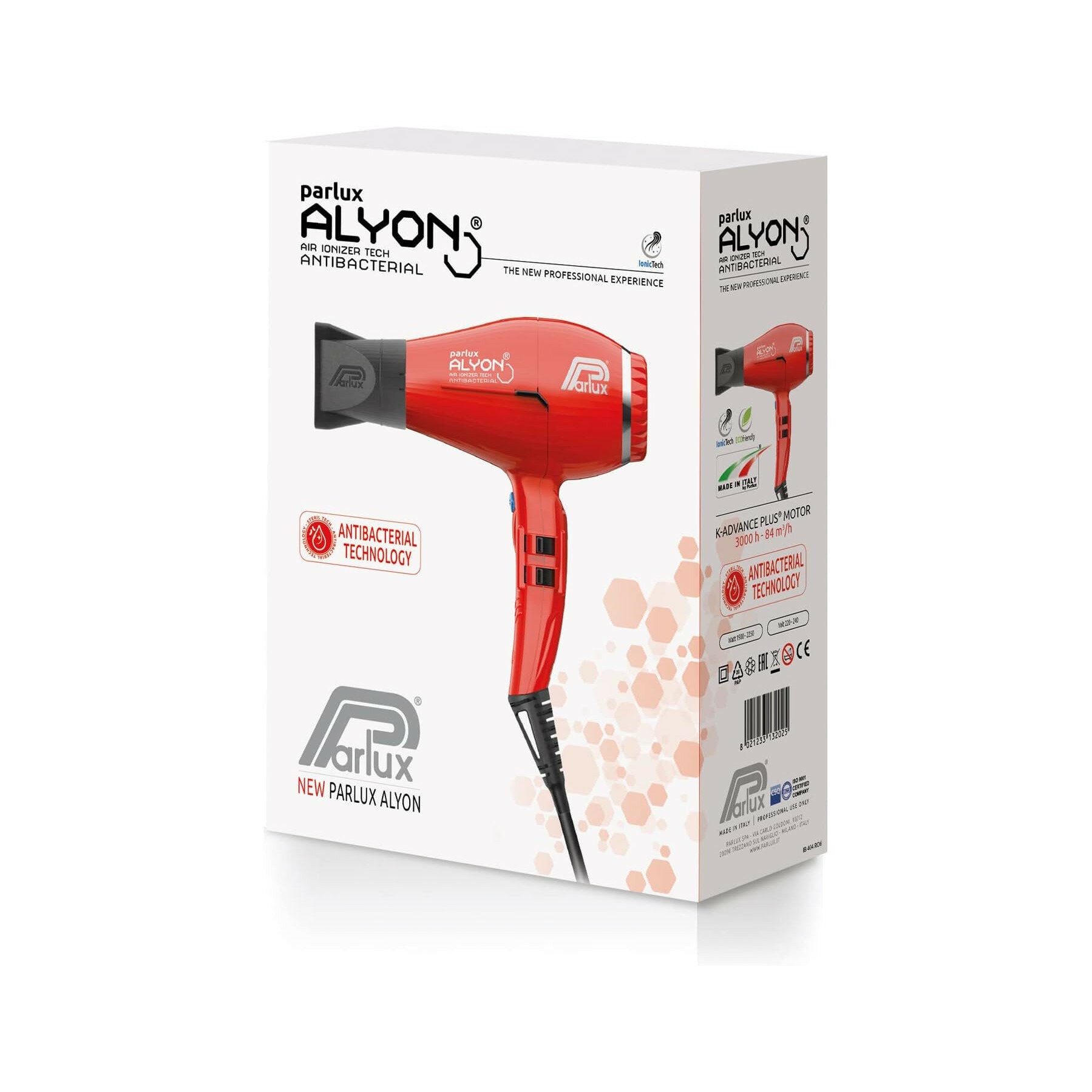 Parlux Asciugacapelli Professionale Alyon Rosso-4