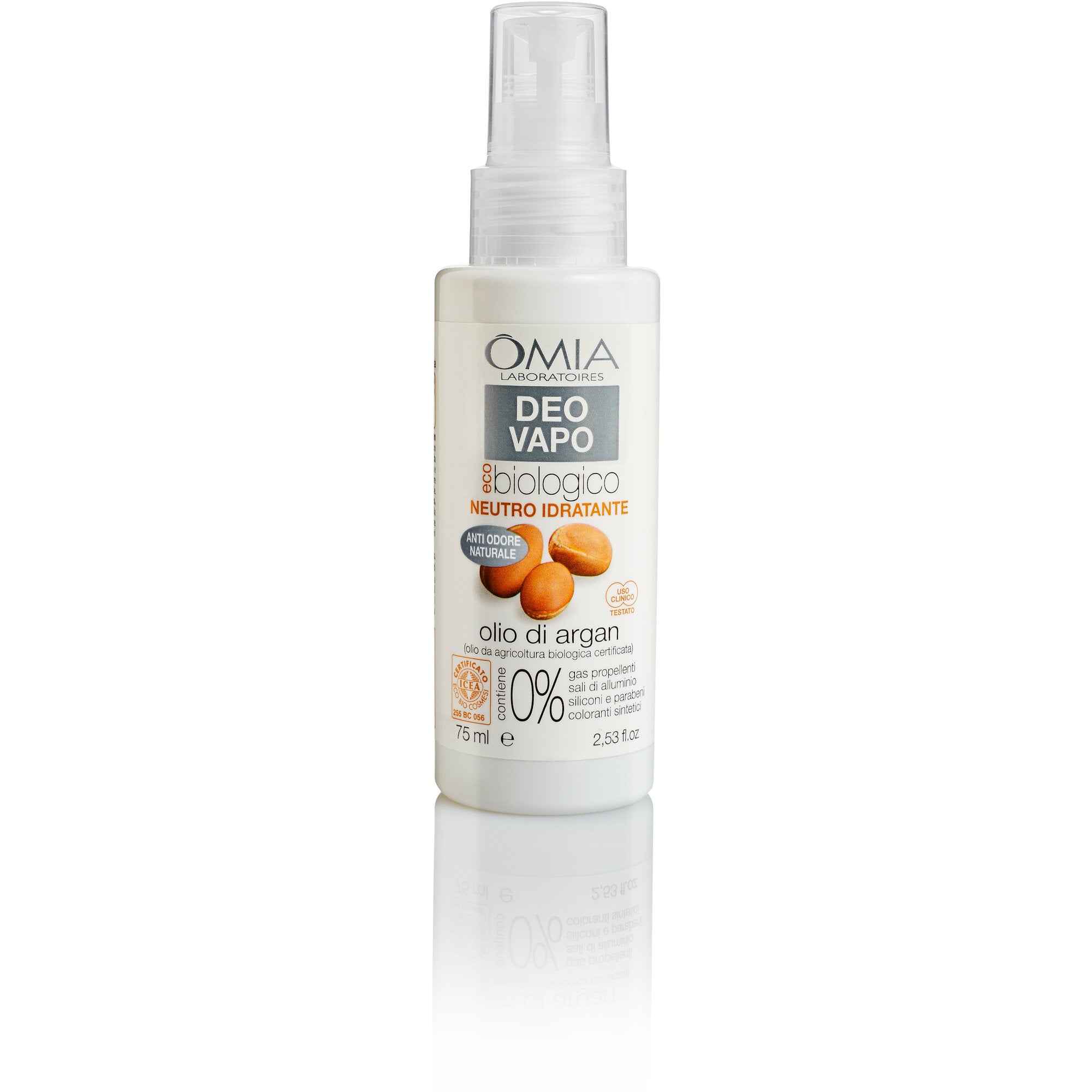 Omia Deo Vapo Eco Biologico Idratante Con Olio Di Argan 75ml-2