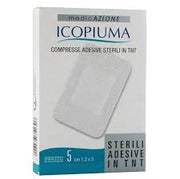 Icopiuma Benda Compressa Adesiva in Tessuto Non Tessuto 10x30 cm 2 Pezzi-1
