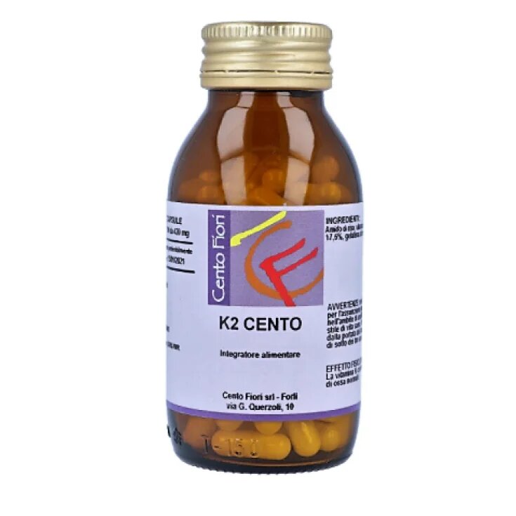 Cento fiori k2 cento integratore alimentare 100 capsule vegetali-1