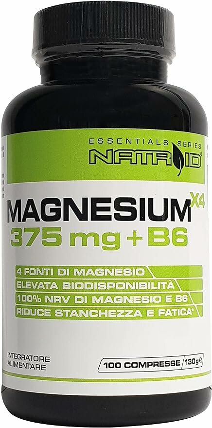 Natroid Magnesium X4 375mg + B6 100 Compresse-2