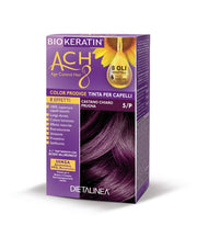 Dietalinea biokeratin ach8 tinta per capelli 5/p castano chiaro prugna-1