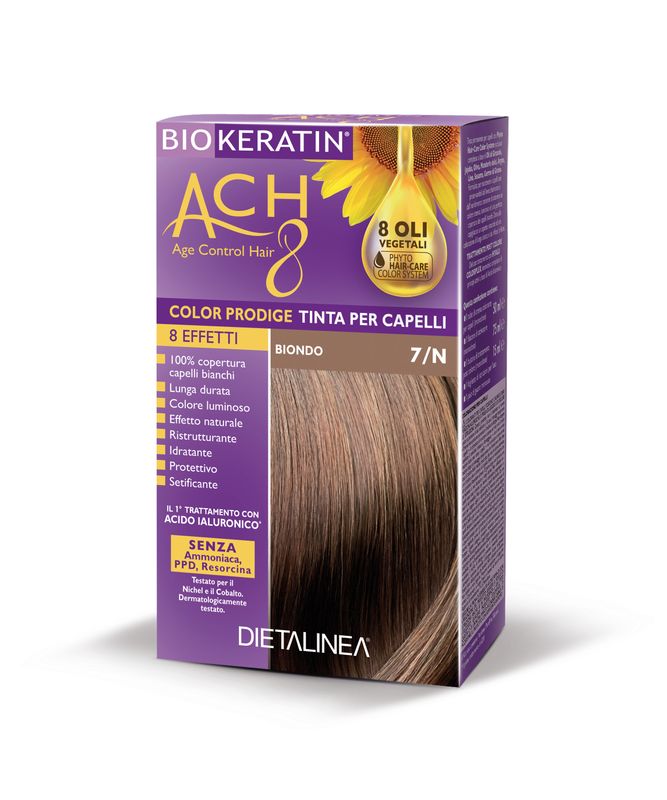 Dietalinea Biokeratin ACH8 tinta per capelli 7/N biondo-1