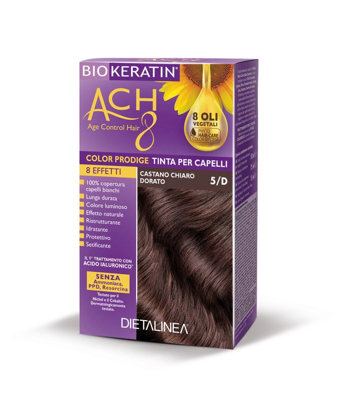 Dietalinea biokeratin ach8 tinta per capelli 5/d castano chiaro dorato-1