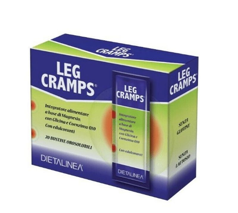 Dietalinea leg cramps a base di magnesio 20 bustine orosolubili-1